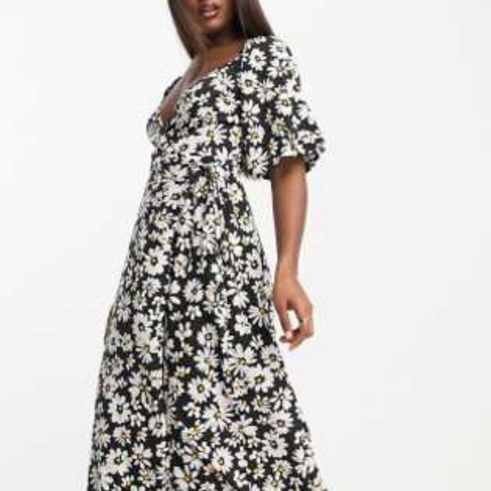 ASOS influence midi dress in daisy print